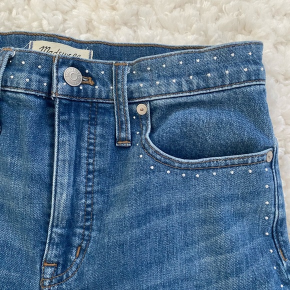 Madewell Slim Wide Leg Studded Jeans - Picture 3 of 4